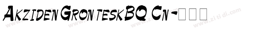 AkzidenGronteskBQ Cn字体转换